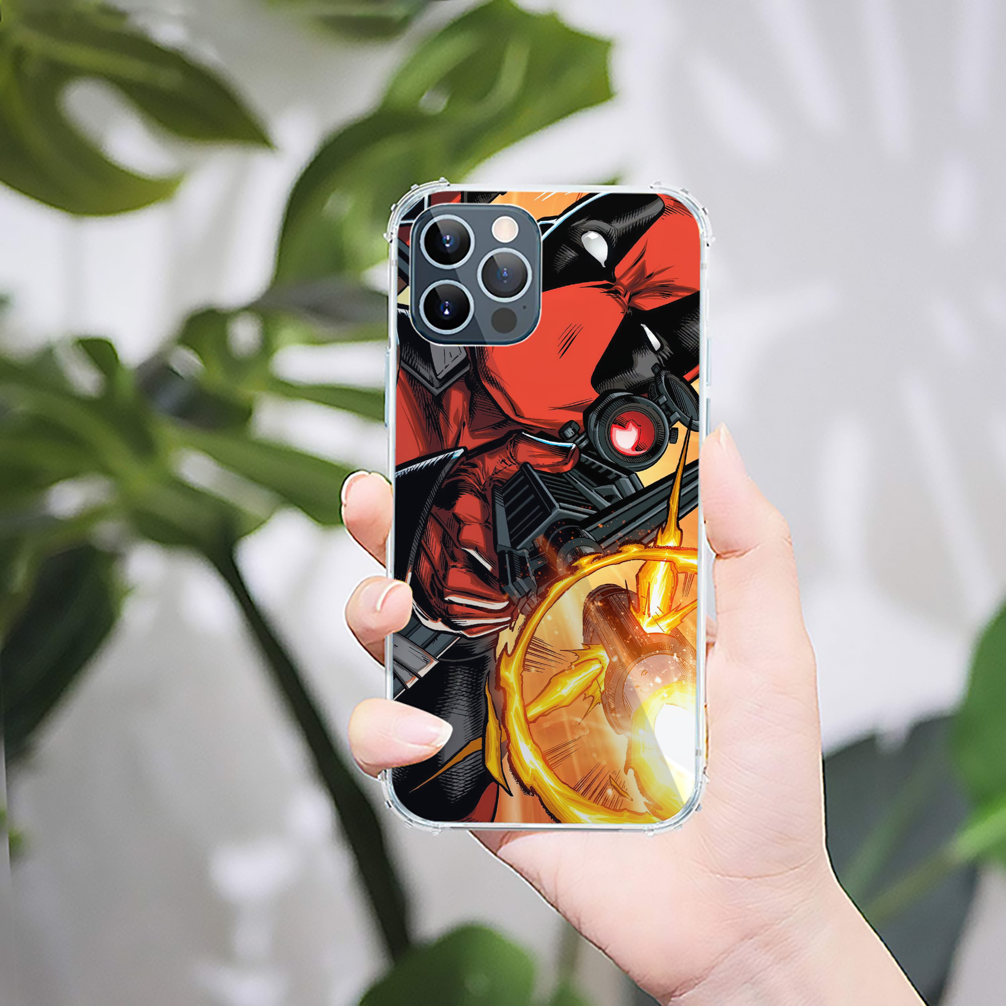 （画像用） Deadpool デッドプール 【iPhone 12シリーズ対応】透明スマホケース（クリアソフトケース）